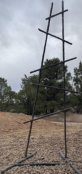 Andrea Bonfils -&nbsp;Between Heaven and Earth Ladder 6'
Figures sold individually $600 each