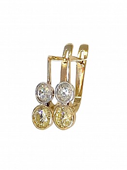 Lynne Mercein -&nbsp;Double Diamond Elise  - earrings