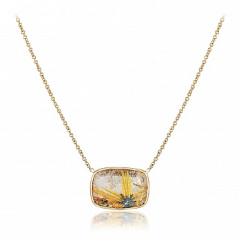 Lynne Mercein -&nbsp;Rutilated Quartz Pendant