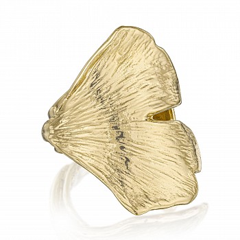 Lynne Mercein -&nbsp;Ginkgo Wrap Ring, large