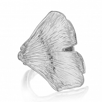 Lynne Mercein -&nbsp;Ginkgo Wrap Ring, large