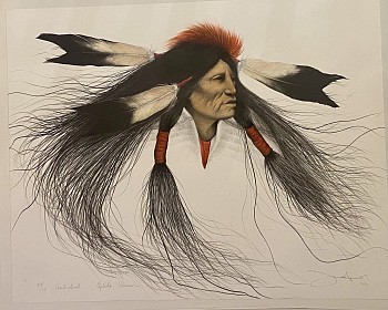 Frank Howell -&nbsp;Oglala Warrior  XIV/XV &ldquo;hand colored&rdquo;